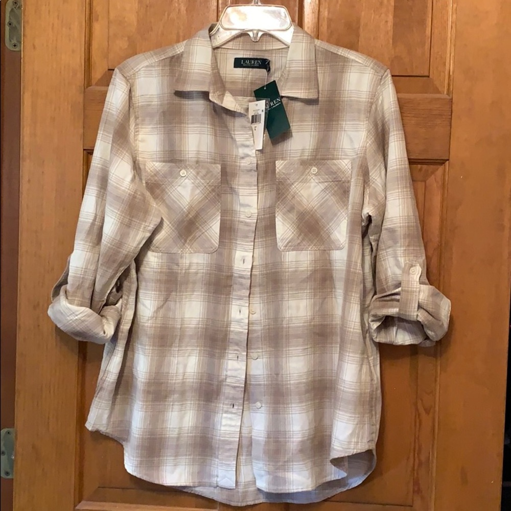 NWT Ralph Lauren Women’s flannel shirt